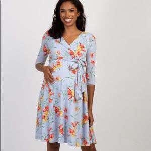 Pink Blush Floral Maternity Dress NWT Size L